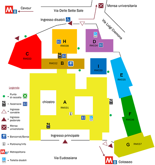 Planimetria della facoltà